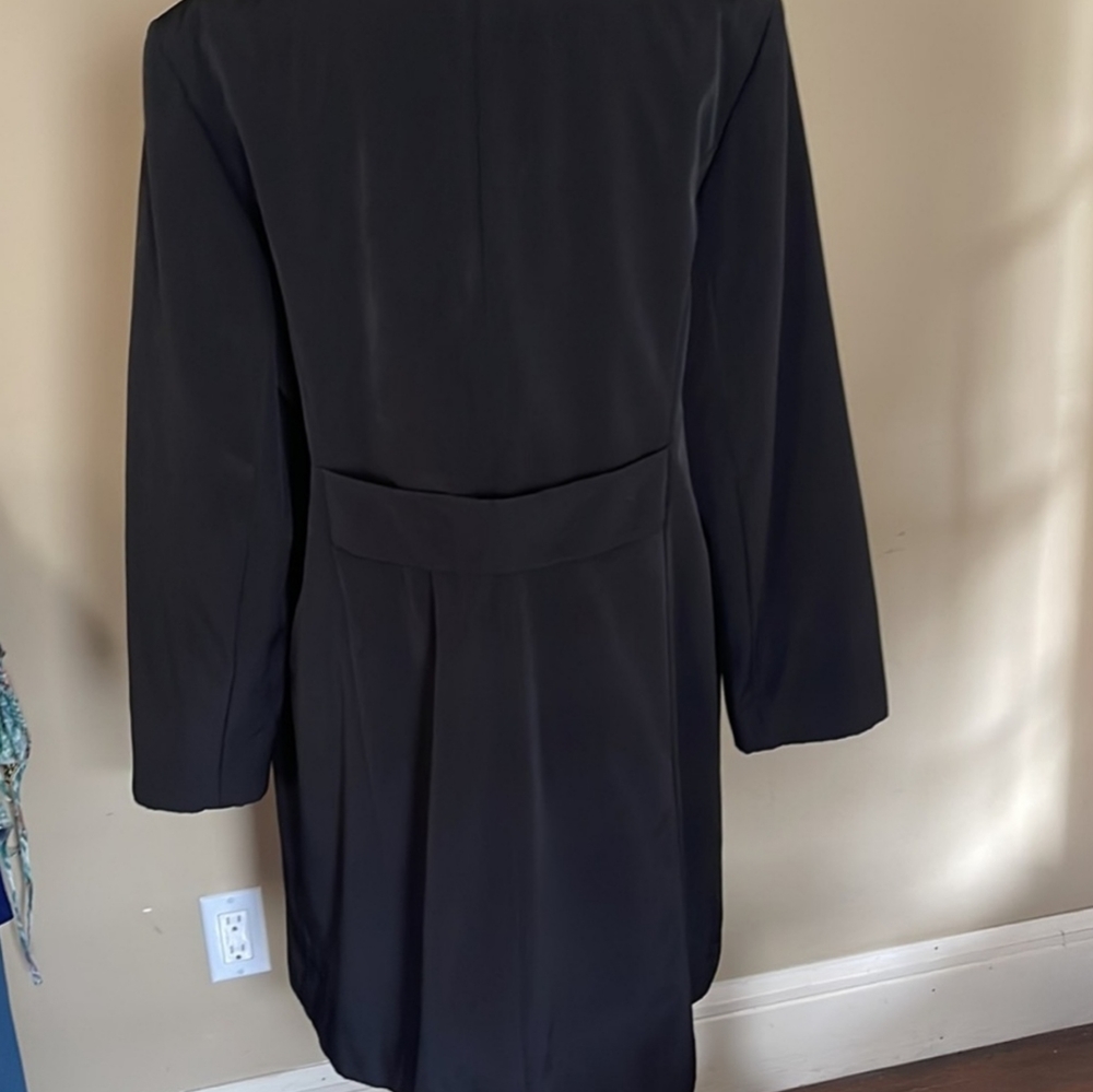 VINTAGE ANNE KLEIN PETER PAN COLLAR RAIN/TRENCH COAT SIZE SMALL - Picture 12 of 15